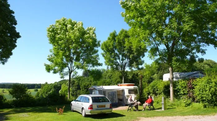 Panorama des Campingplatzes in Hammelbach