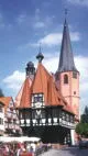 Historisches Fachwerkrathaus von 1484 in Michelstadt